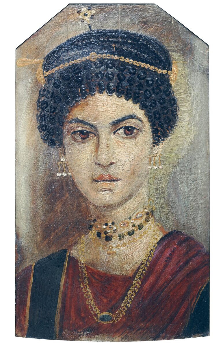 Портерт знатной женщины, Королевский музей Шотландии. Римский период, 110-130 вв. н.э.