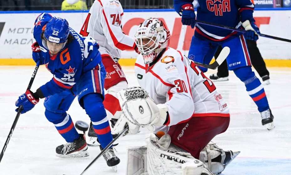    СКА обыграл "Автомобилист" в матче лидеров КХЛ. Фото: ХК СКА