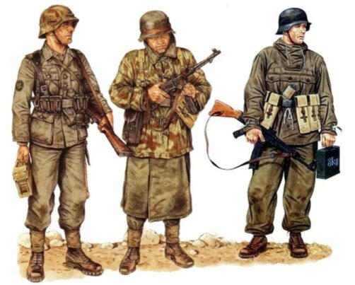 Бойцы германских частей особого назначения  (все иллюстрации взяты из открытых источников)