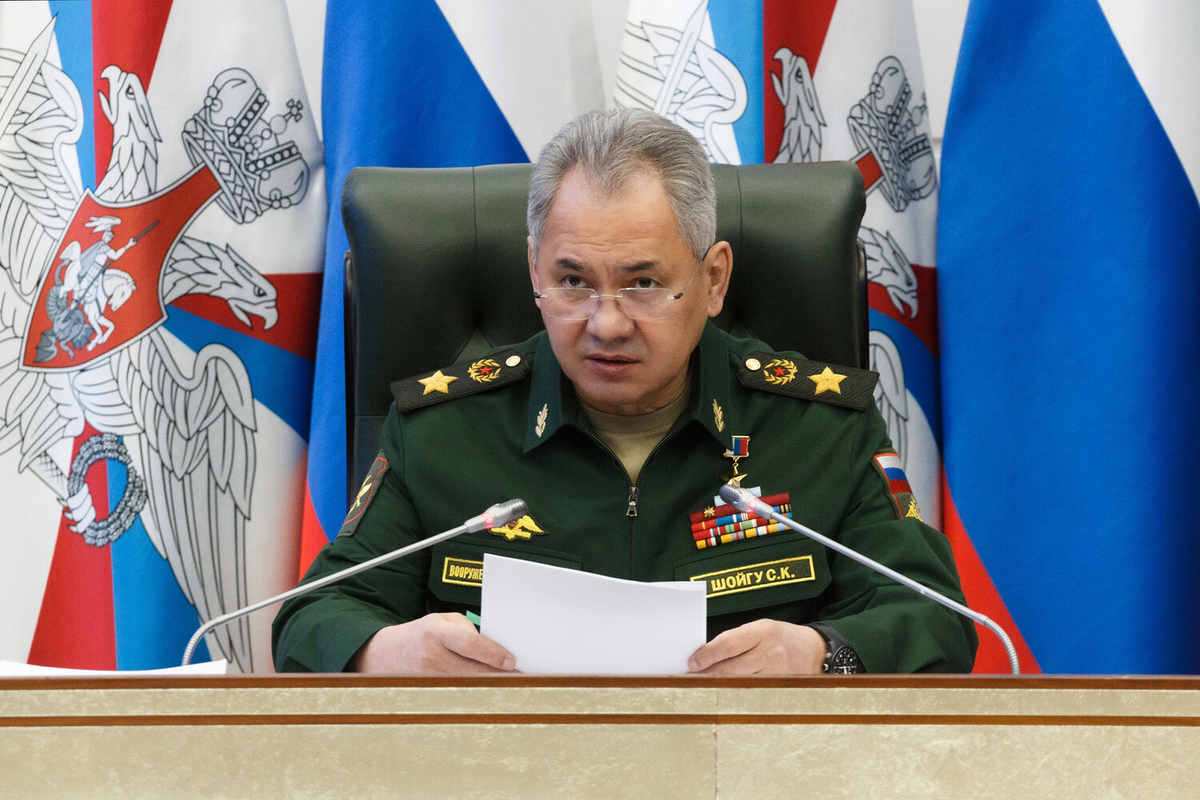 Министр обороны РФ Сергей Шойгу 
Фото: Пресс-служба Минобороны РФ/РИА Новости