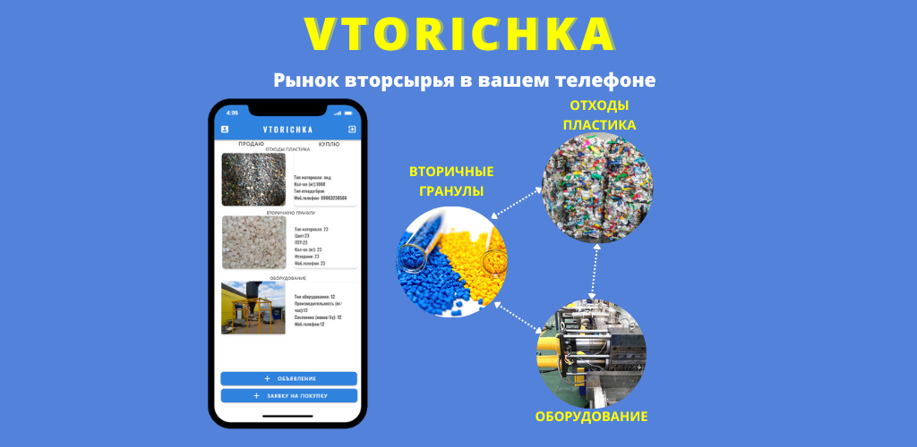 VTORICHKA – РЫНОК ВТОРСЫРЬЯ В ВАШЕМ ТЕЛЕФОНЕ