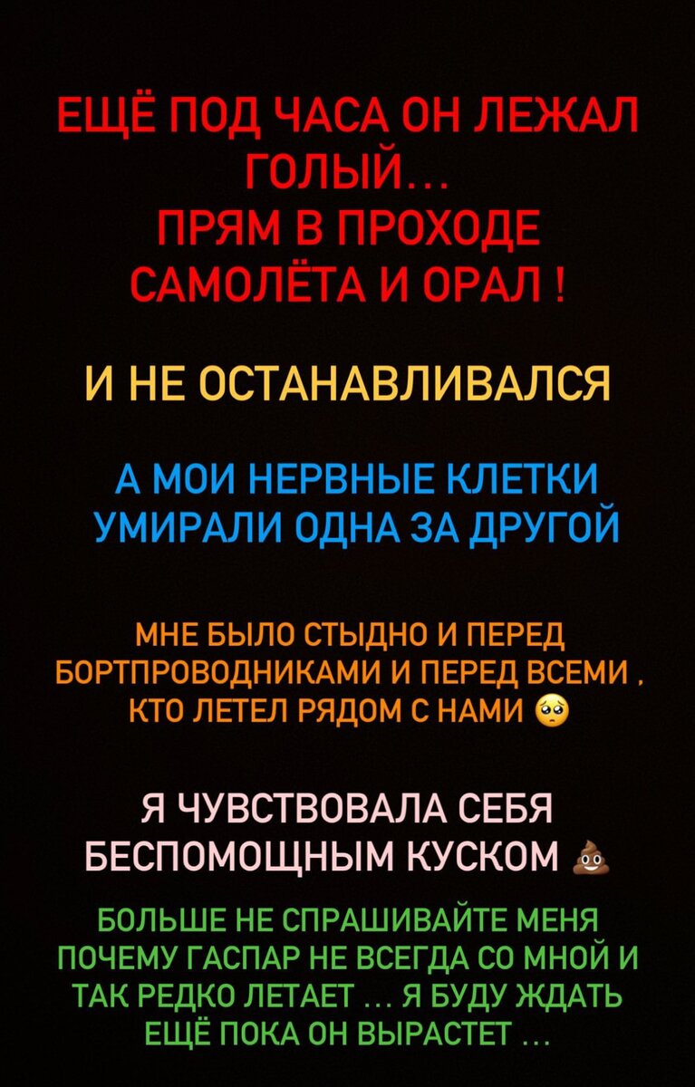    Гоар рассказывает про полет с сыном Фото: Инстаграм (запрещен в РФ) Аветисян