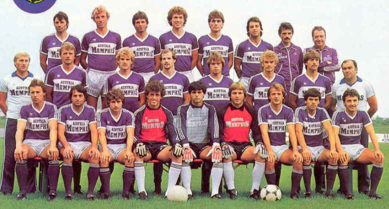Состав венской Аустрии в самый успешный период команды в истории. 1978 год.
