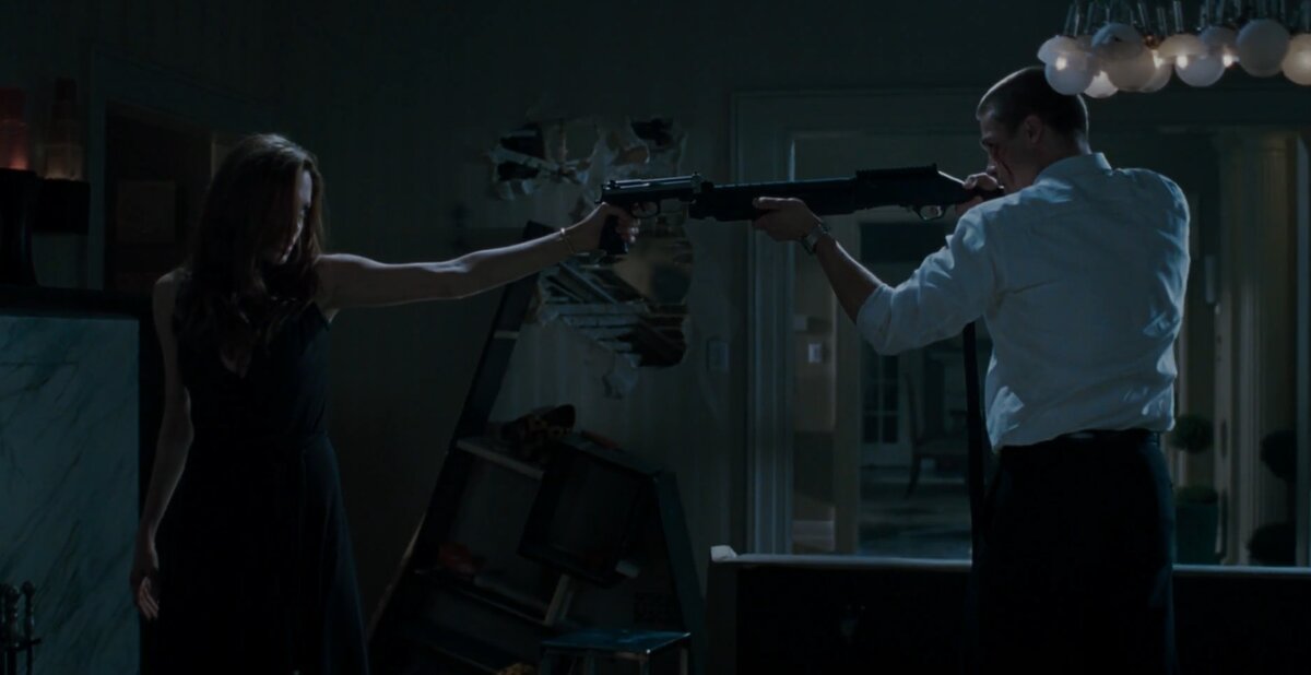 Кадры из фильма «Мистер и миссис Смит» (Mr. & Mrs. Smith, реж. Даг Лайман, 2005 г.)