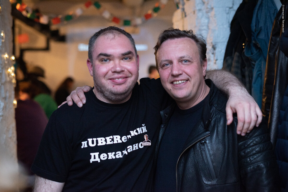 С певцом и композитором Сергеем Дворским