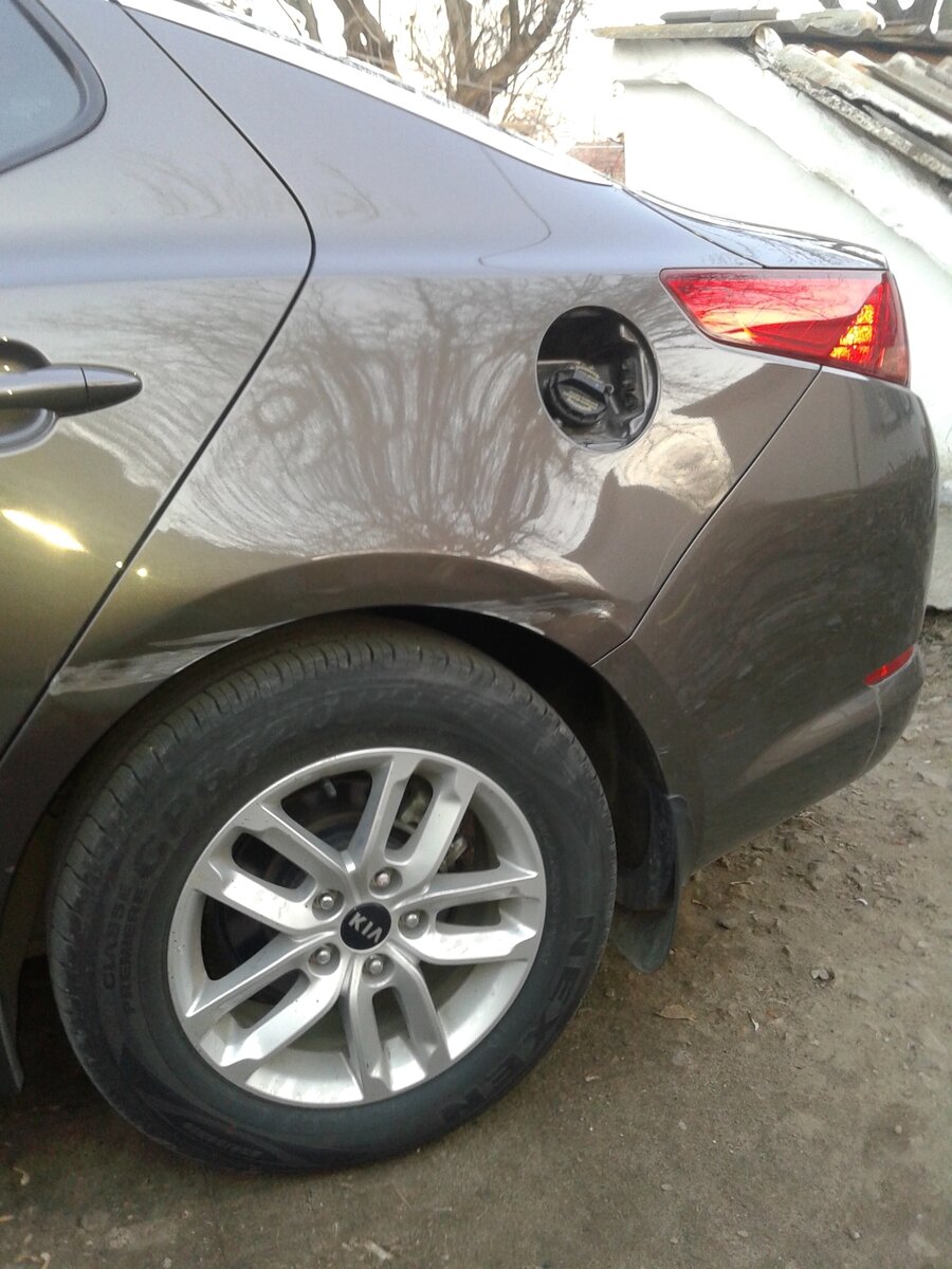 Вот так бывает, если вовремя не переобуть резину