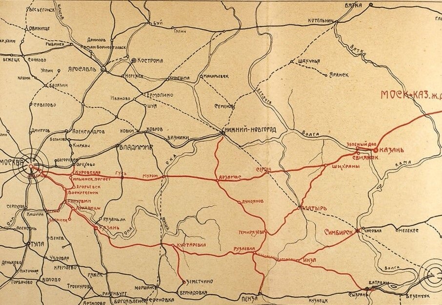 Карта железной дороги саратов москва