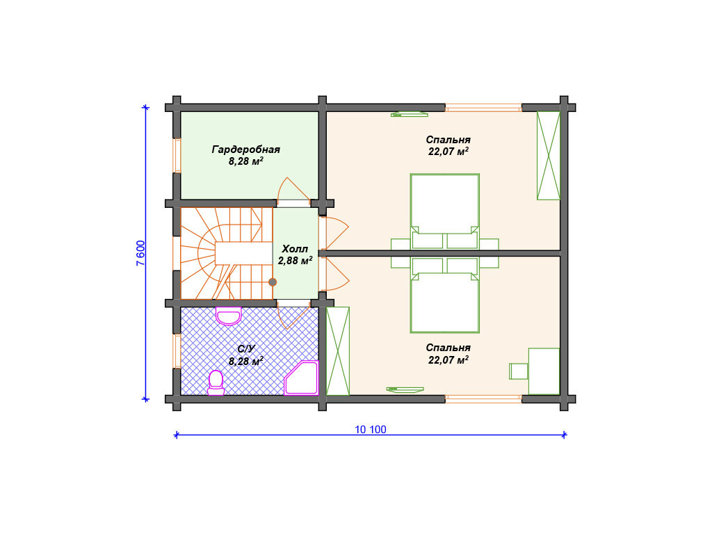 Большой и уютный дом с 5 комнатами. | Arplans.ru - проекты домов | Дзен