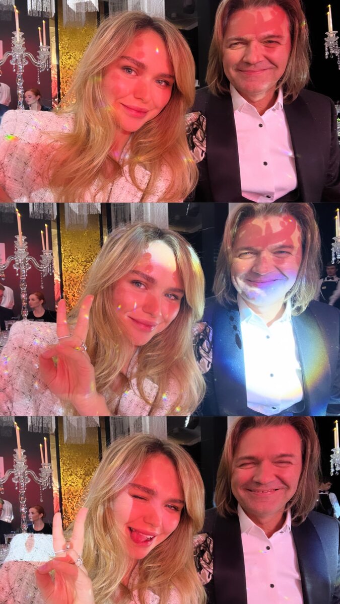    Стефания и Дмитрий на вечеринке Соцсети Стефании Маликовой