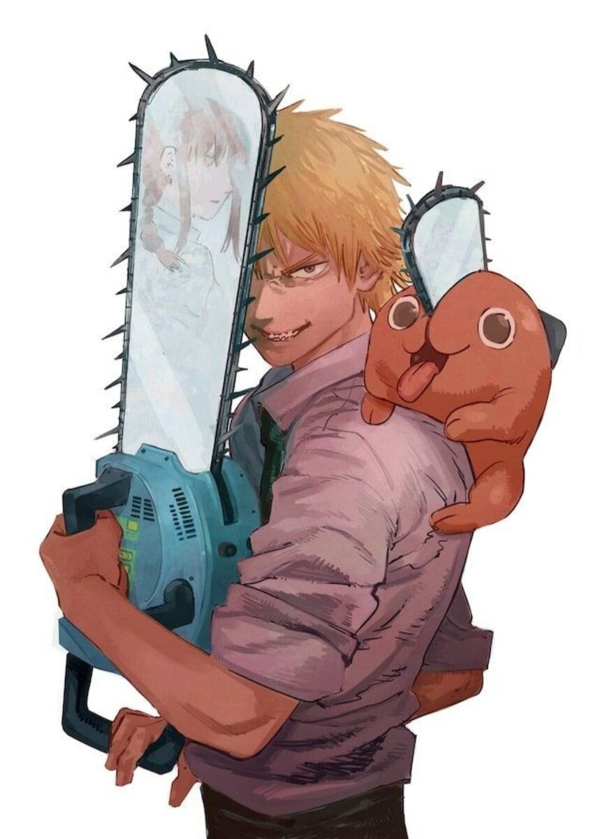 Аниме "Человек-бензопила" 