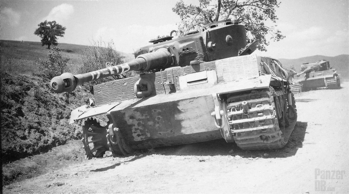 Подбитые немецкие "тигры". (источник: https://clck.ru/33N9SJ)