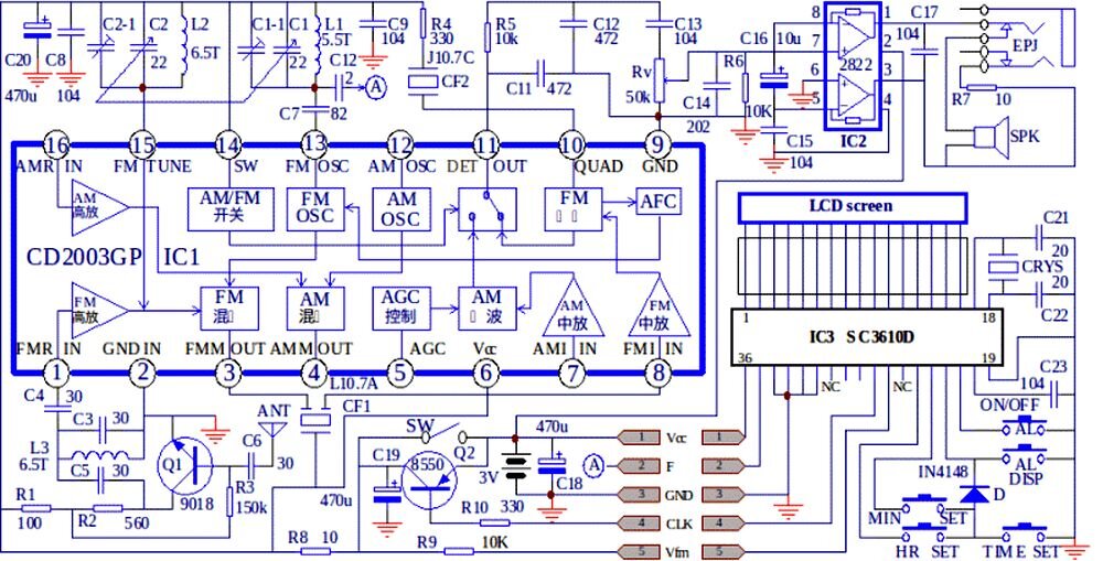 Схема УКВ ЧМ радиоприемника на транзисторе ГТ311 (64-73 МГц)