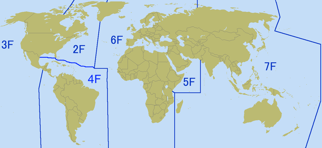 Зоны ответственности флотов сша карта