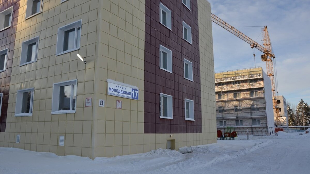    Строительство многоквартирных жилых домов в Березово идет по графику