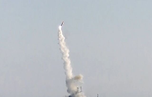    Испытания гиперзвуковой ракеты «Циркон» © Пресс-служба Минобороны РФ/ТАСС