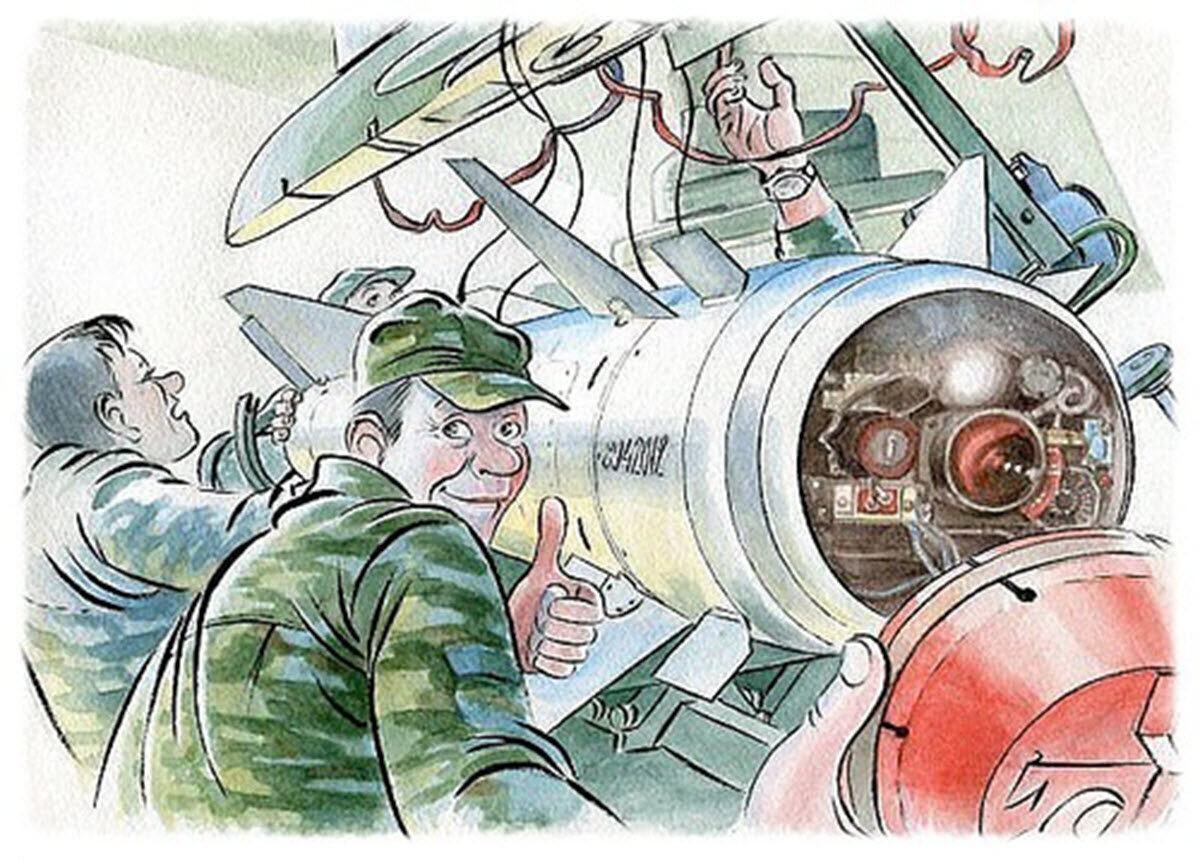 Рисунок художника Валерия Медведева.