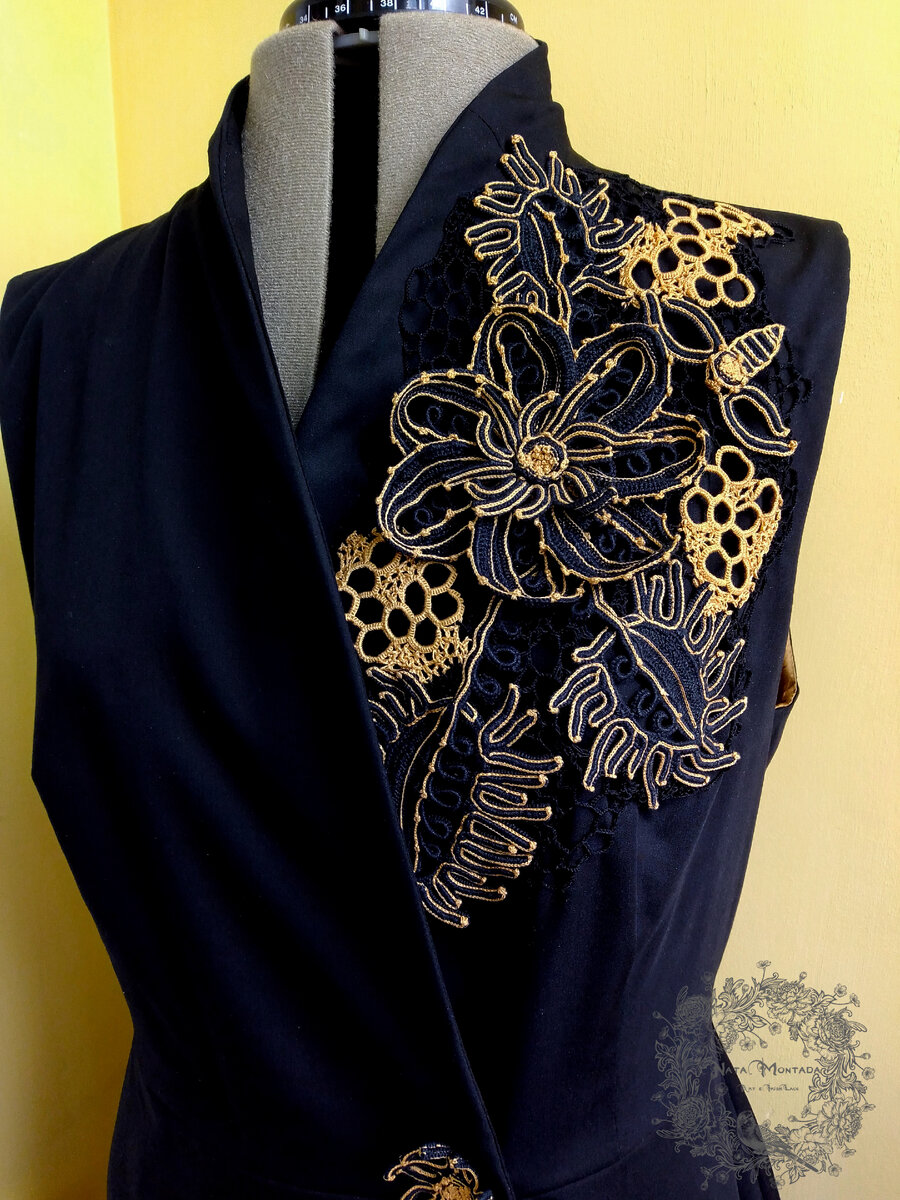 Жилет "Дикие пчелы" с разных ракурсов