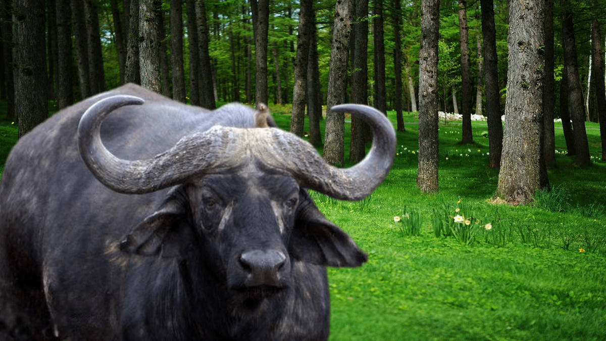 Буйволица Майя (сделано в редакторе)