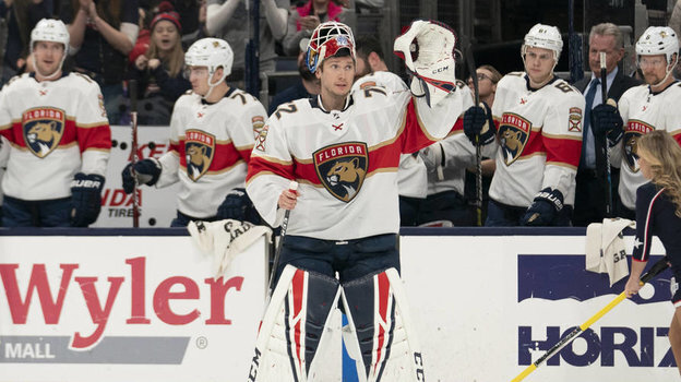    Голкипер «Флориды» Сергей Бобровский. Global Look Press