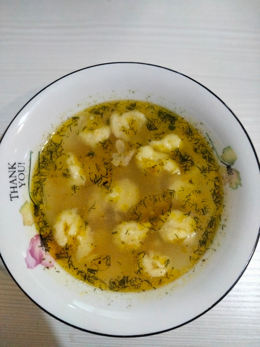 Суп с клецками