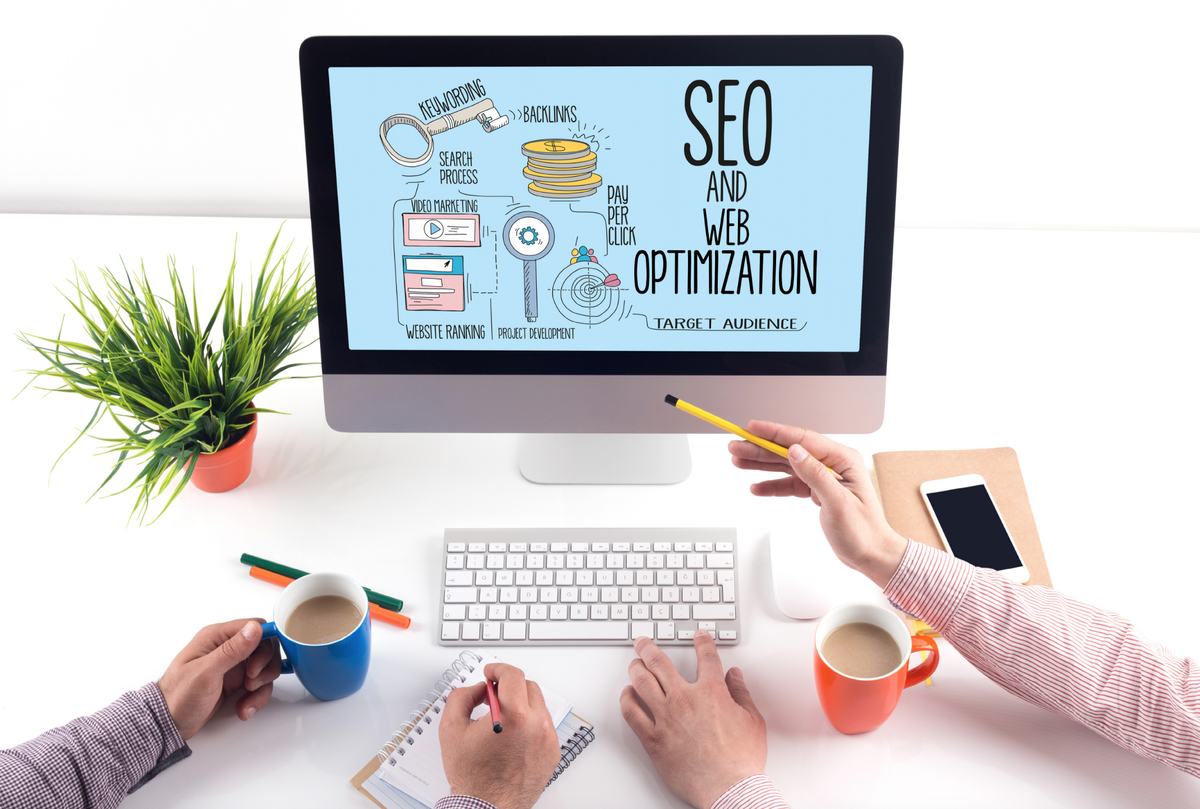 SEO оптимизация. Оптимизация сайта. Реклама в интернете. SEO иллюстрация.