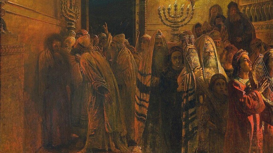 ФОТО : «Суд Синедриона. «Повинен смерти!», Николай Ге, 1892