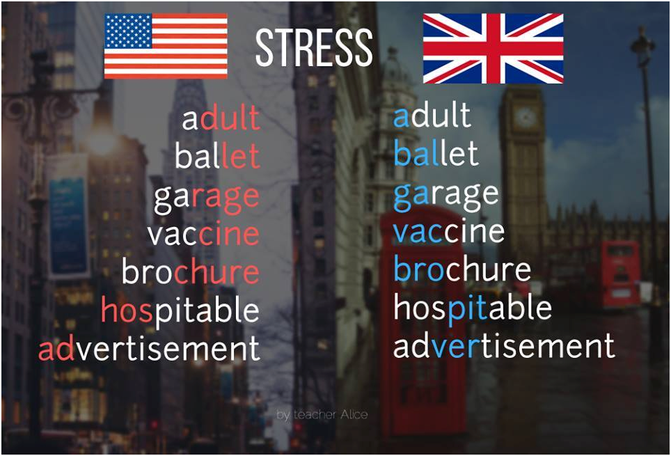 Разница  в ударении