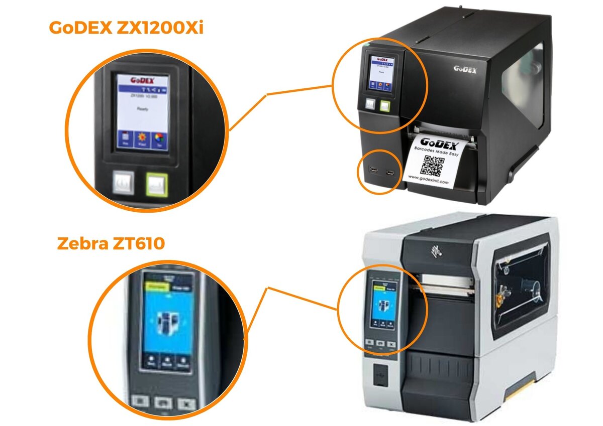 Сравнение принтеров GoDEX и Zebra