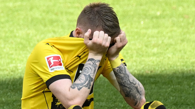    Эмоции Марко Ройса после финального свистка. AFP