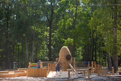    Благоустройство парка Островского в Ступине © Пресс-служба Министерства благоустройства Московской области
