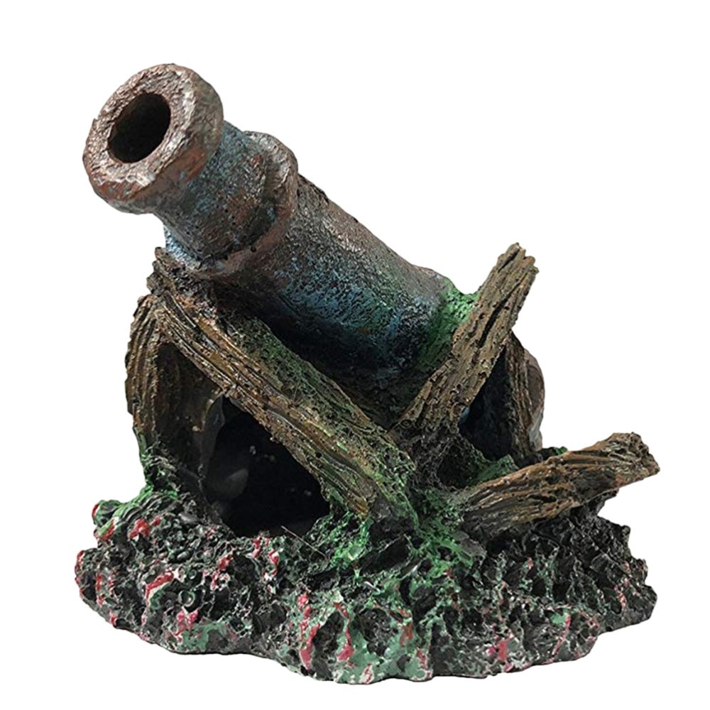 Аквариумные декорации пушка