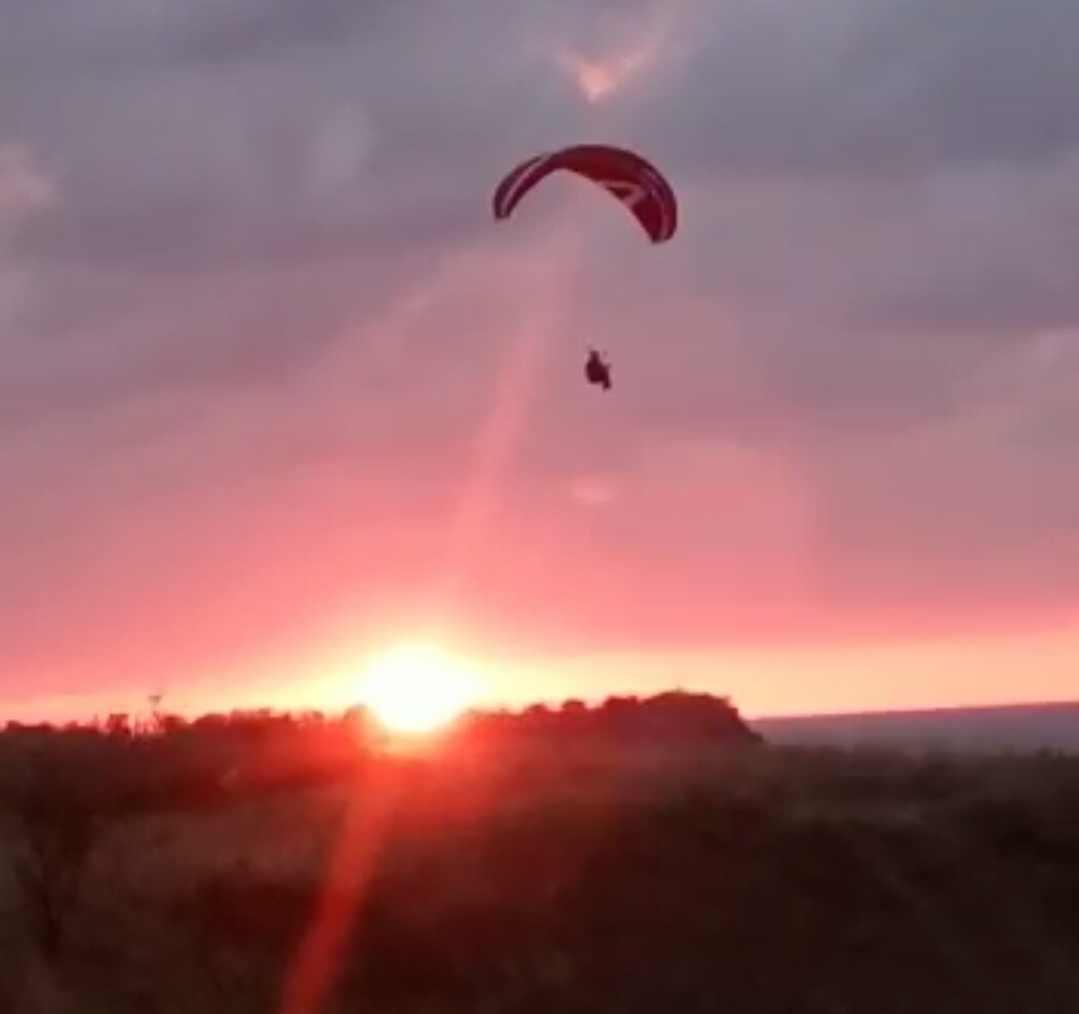 Уходящее солнце..