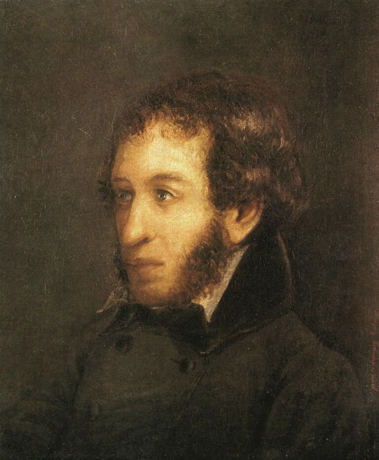 И. Линев "Портрет А.С. Пушкина", 1836. 