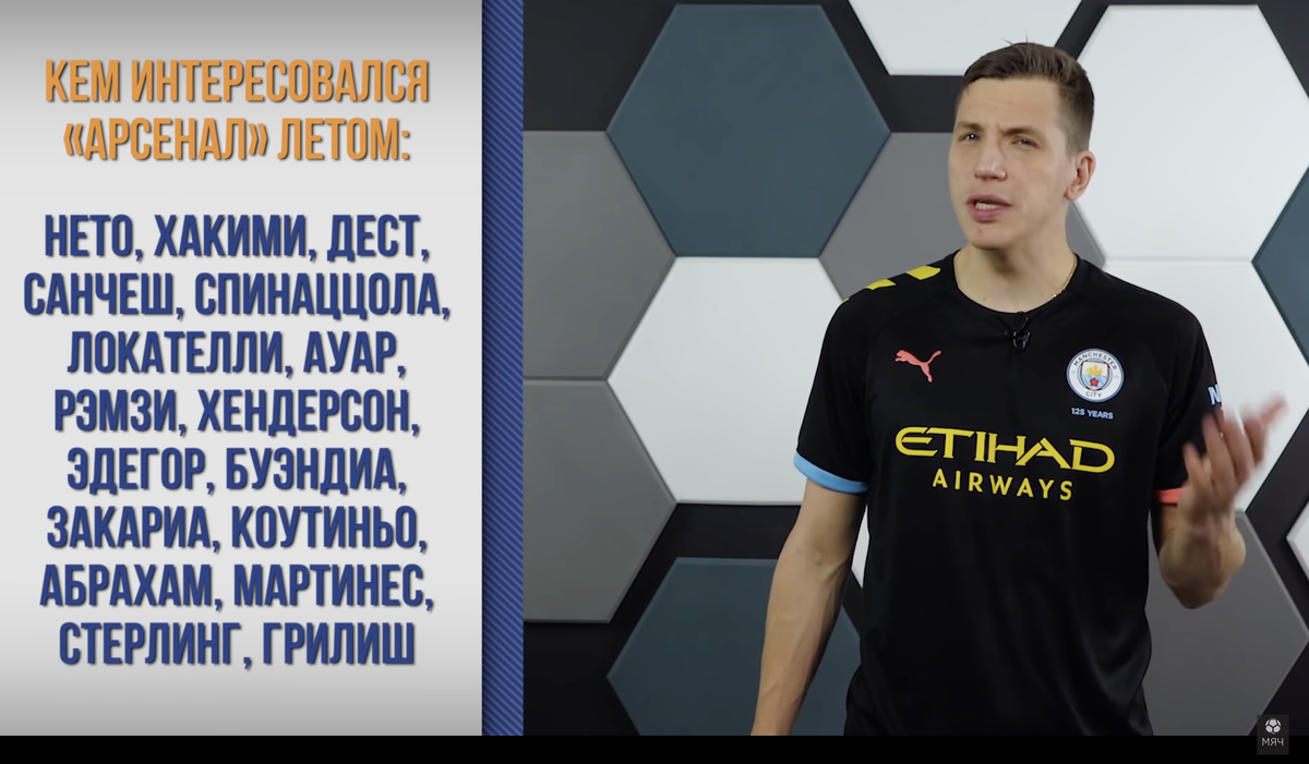 Кем интересовался «Арсенал» летом. Фото: YouTube-канал «МЯЧ Production»