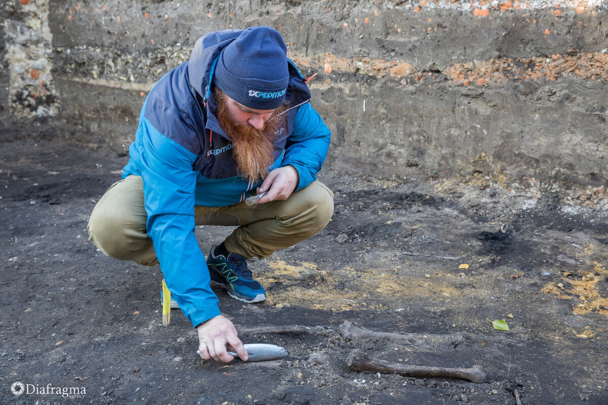 Место раскопок детинца Орловской крепости