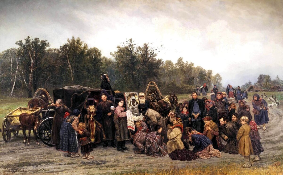   Константин Савицкий «Встреча иконы», 1878 год