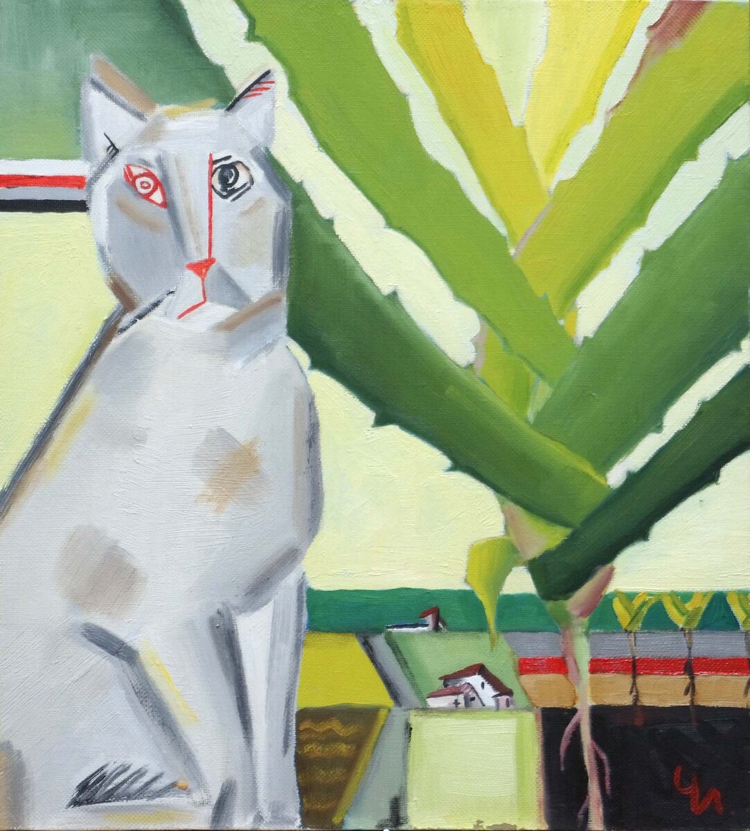 Чалая Елена На дворе трава 50х45 хм 2018 - 21 гг  