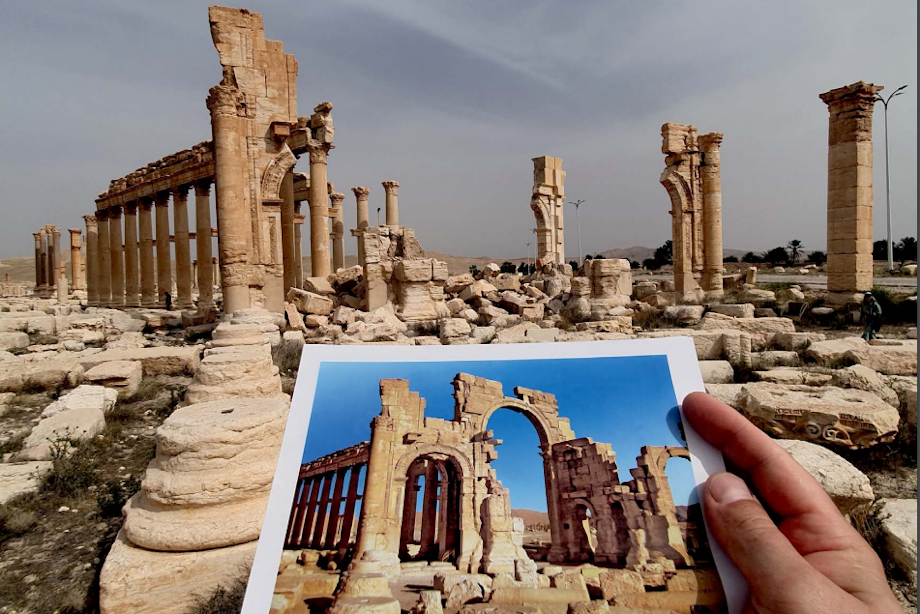 Триумфальная арка - было и стало.