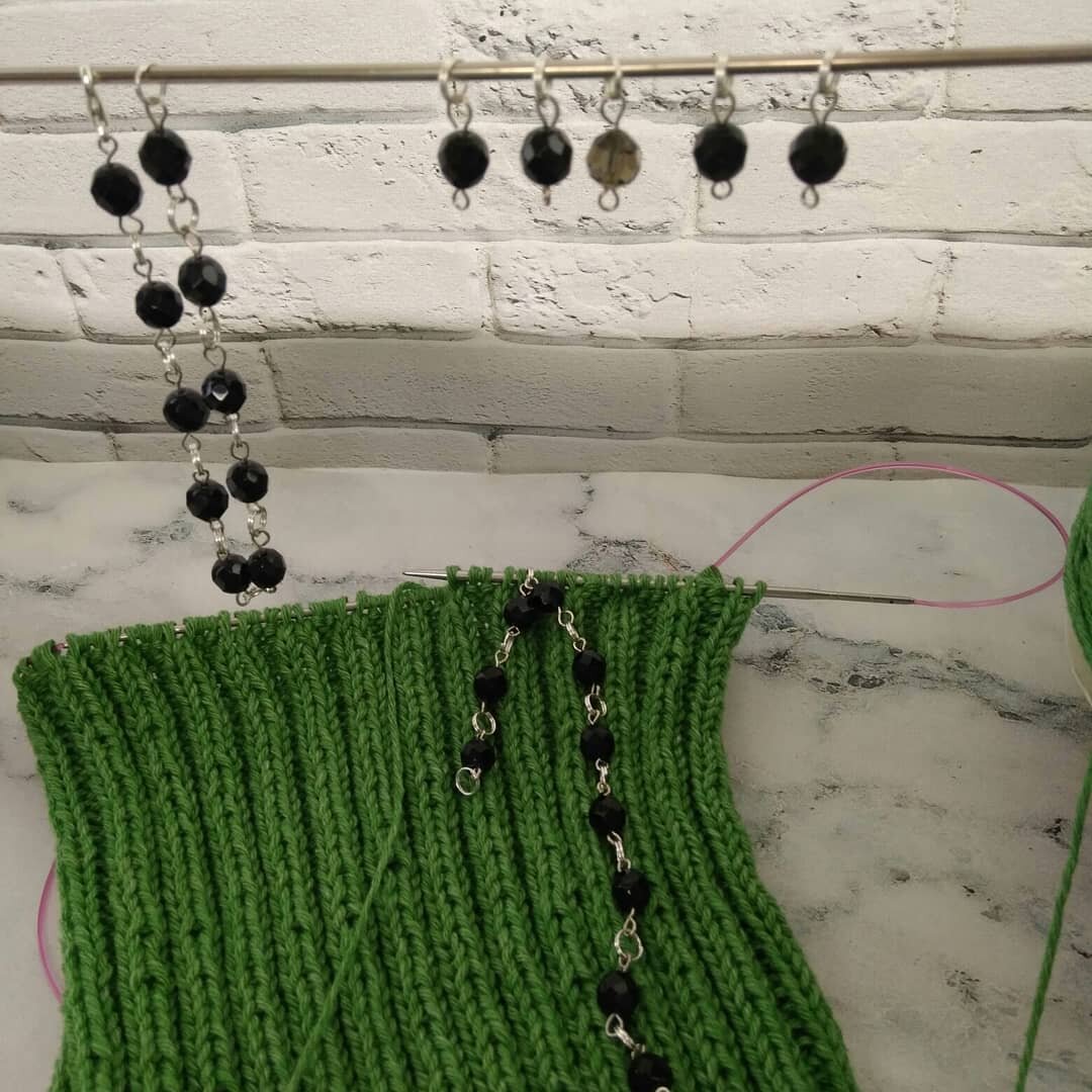 Счетчик рядов (браслет), маркеры сделаны своими руками