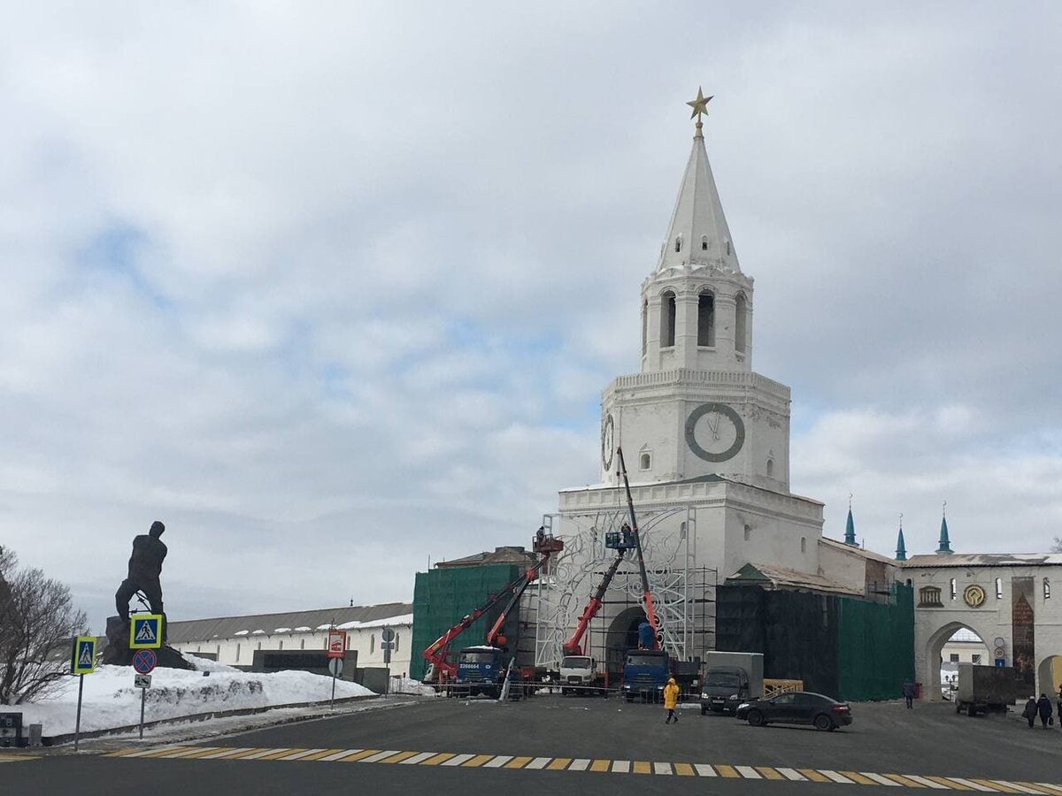 казанский кремль спасская башня старые