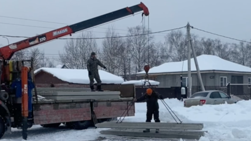 Возводим фундамент из забивных ЖБ-свай зимой