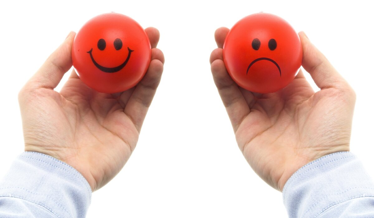 Высокочастотные и низкочастотные эмоции – это значит положительные и отрицательные.