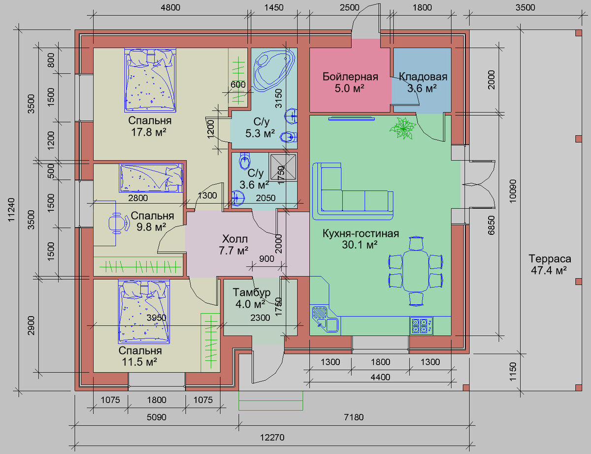 Plan doma фото - DelaDom.ru