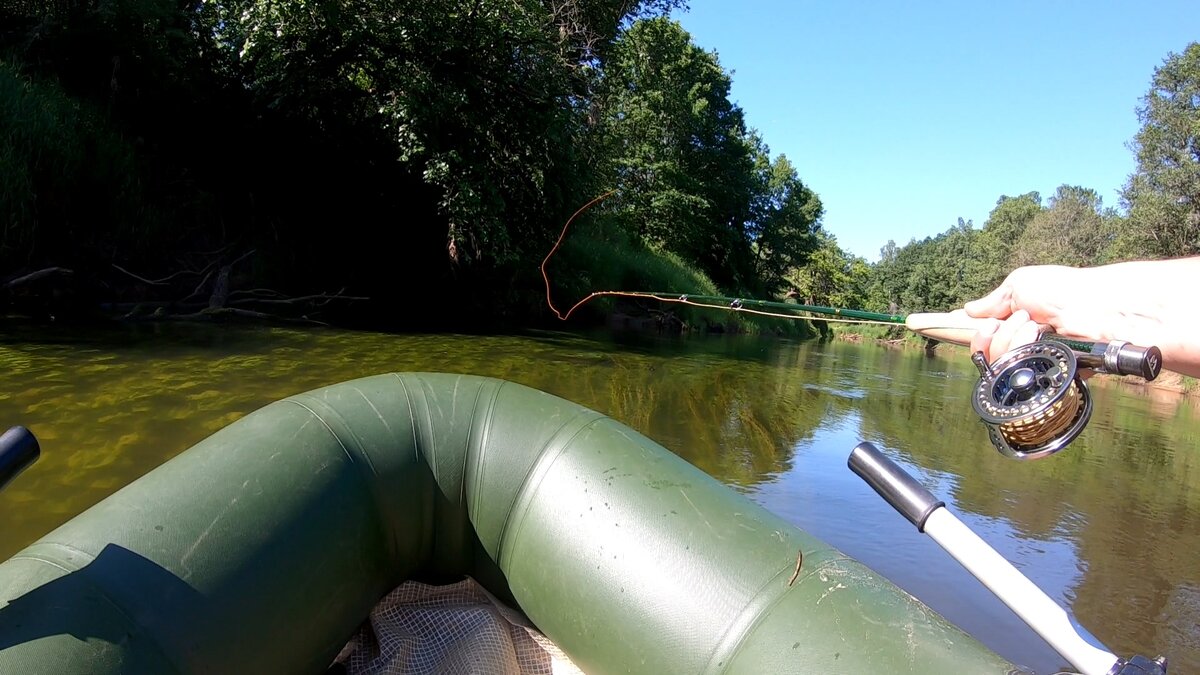 Перекат - перспективное место для ловли голавля