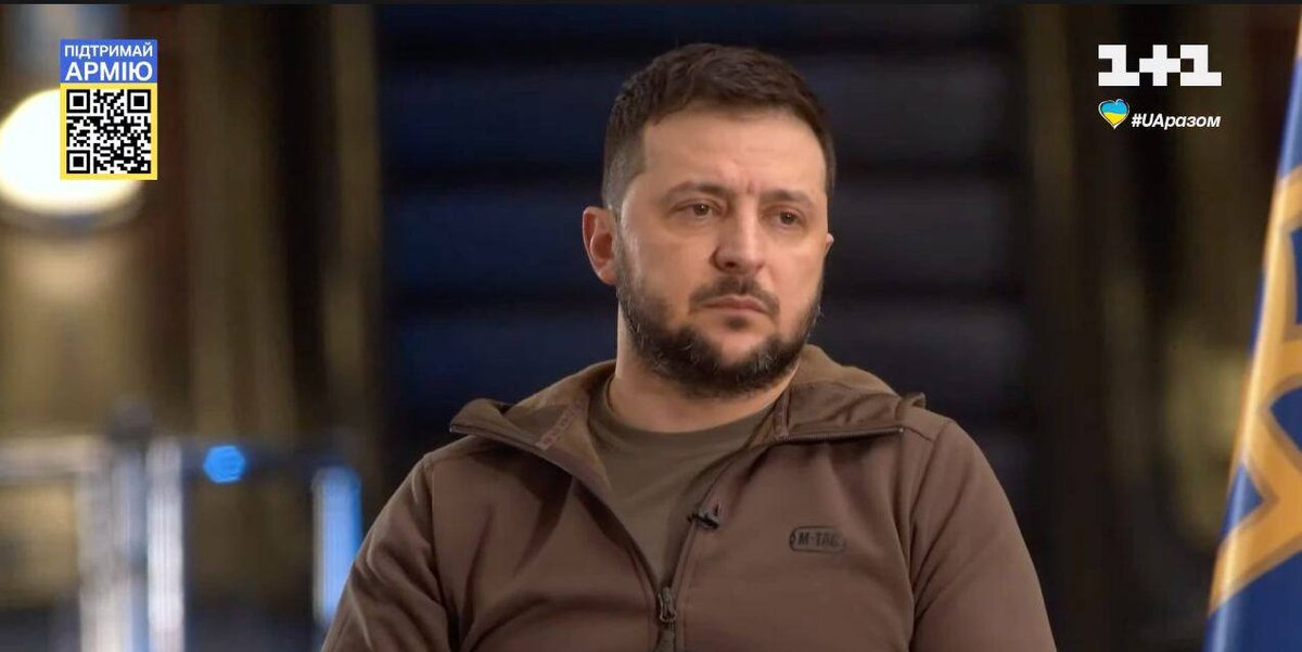 Владимир Зеленский во время пресс конференции 23 апреля. Источник: 1+1