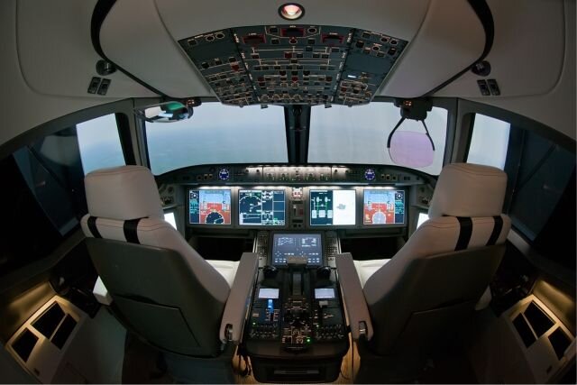 Рабочее место пилотов МС-21