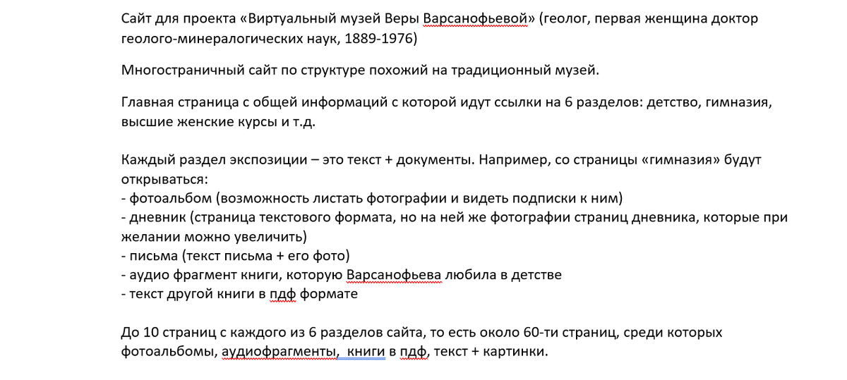 ТЗ от заказчика