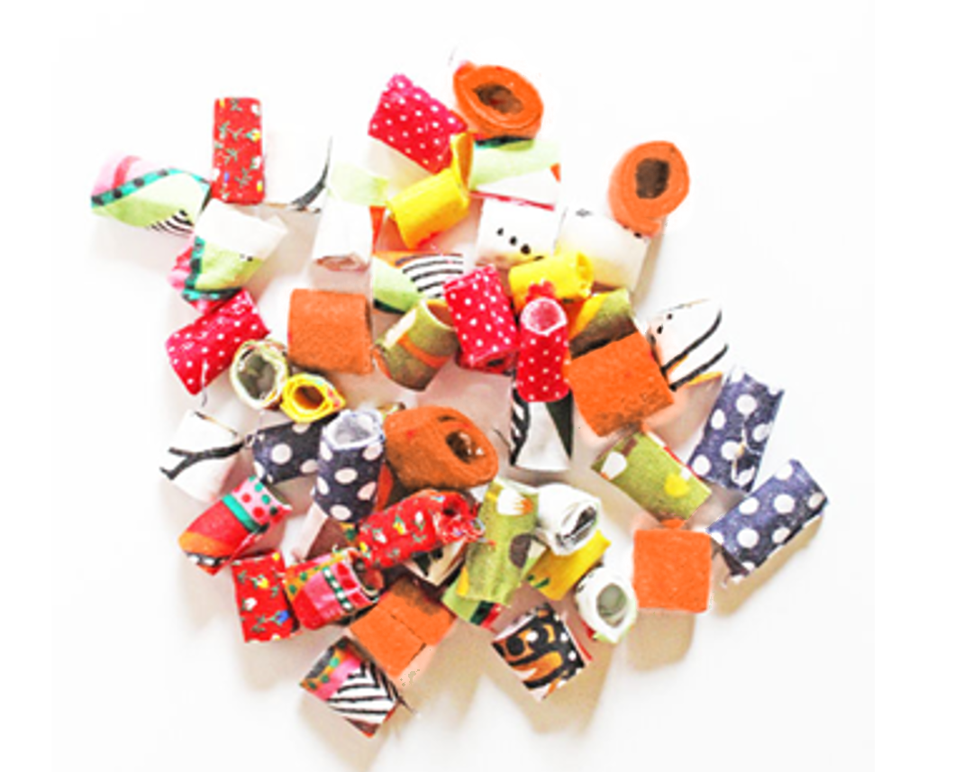 Бусинки из ткани