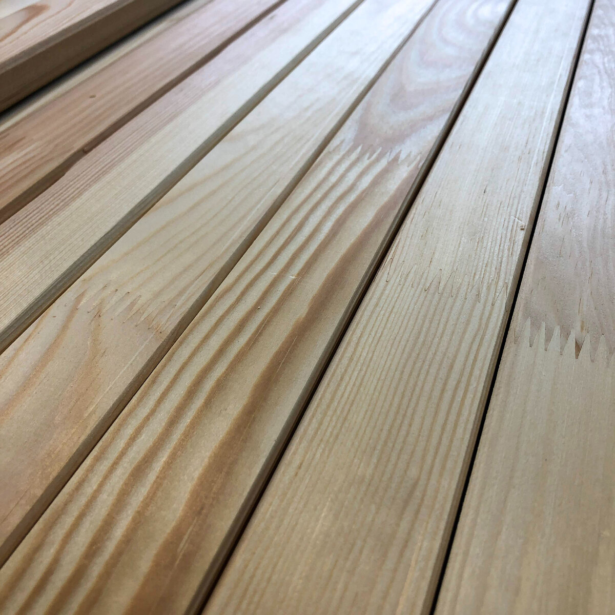 Зубчики на заготовке - место сращивания