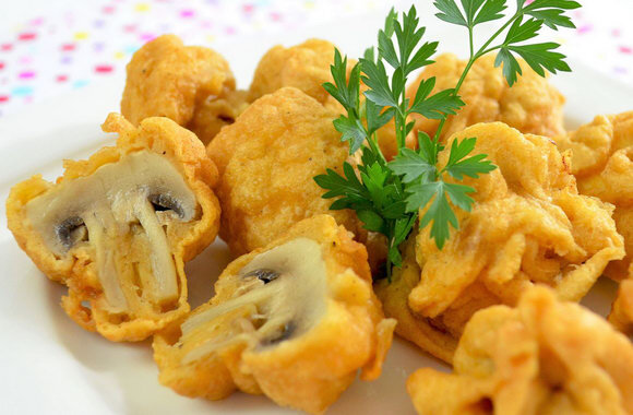 Грибы в кляре